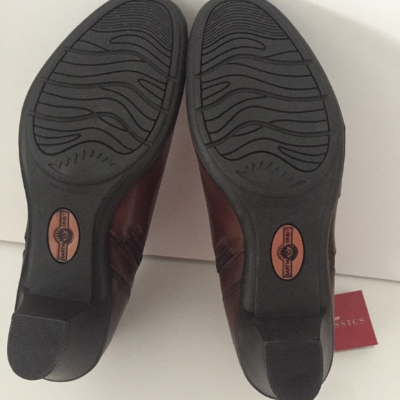 Earth Spirit Leather Heeled Boots Brown Only 11 - Picture 6 of 16